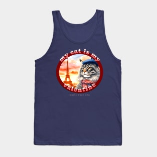 My Cat Is My Valentine Maine Coon Life 26M Tank Top